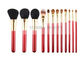 12PCS Bright Color Middle Quality Makeup Brushes Facial Tools