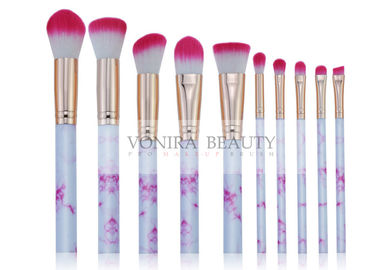 Marvelous Marble Handle Mass Level Makeup Brushes For Facial , High End