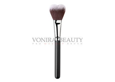 Heart Shape Private Label Makeup Brushes Beautiful Vegan Free Taklon Hair