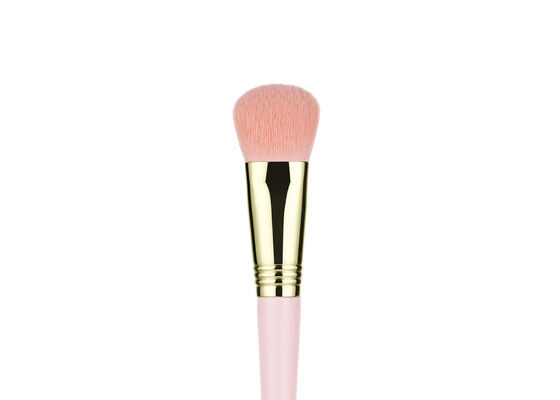 Vonira Beauty Angled Buffer Foundation Brush with Vegan Cruelty Free Taklon Synthetic Hair and Recyclable Birch Wooden Handle