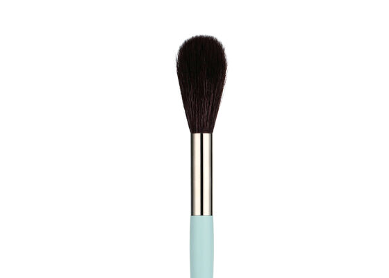 Vonira Beauty Long Tapered Blending Blusher Highlighter Makeup Powder Brush With Copper Ferrule Natural Goat Hair