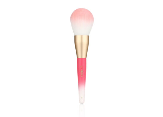 Vonira Beauty Luxury Pro Series Large Powder Brush With Gradient Color Wooden Handle Gold Ferrule