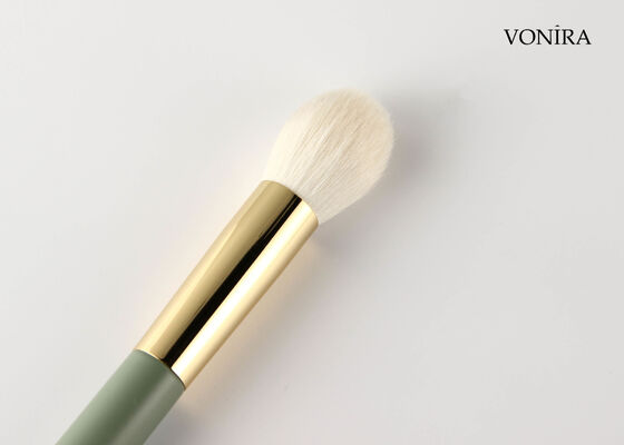 Vonira Custom Wholesales Natural Goat Hair Makeup Small Round Powder Brush with Private Label Service