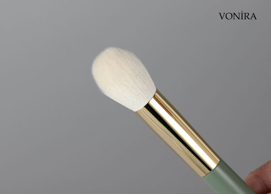 Vonira Custom Wholesales Natural Goat Hair Makeup Small Round Powder Brush with Private Label Service