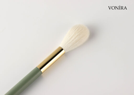 Vonira Custom Wholesales Natural White Goat Hair Makeup Long Blending Powder Brush with Private Label Service