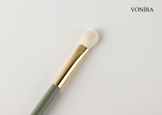 Vonira Custom Wholesales Natural White Goat Hair Fan Eye Blending Brush with Private Label Service