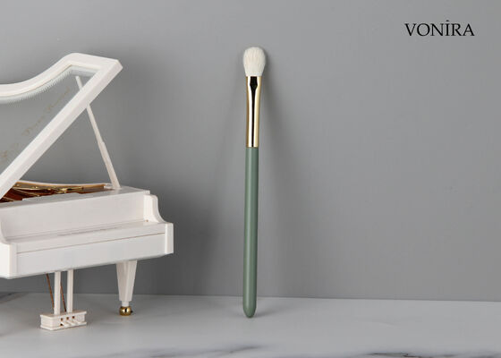 Vonira Custom Wholesales Natural White Goat Hair Fan Eye Blending Brush with Private Label Service