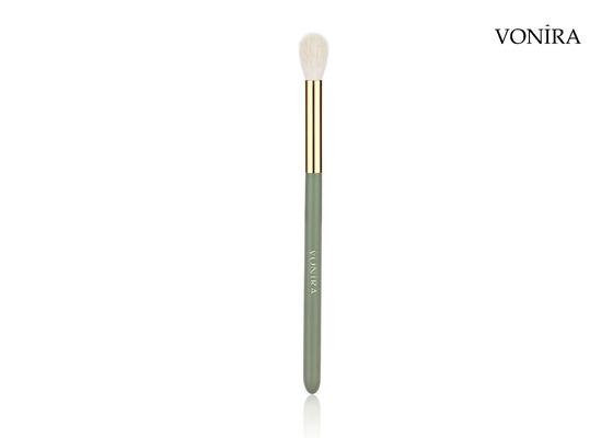 Vonira Custom Wholesales Natural White Goat Hair Fluffy Round Eye Blending Brush with Private Label Service