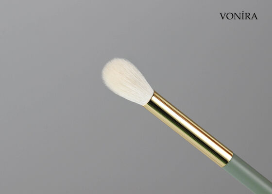 Vonira Custom Wholesales Natural White Goat Hair Fluffy Round Eye Blending Brush with Private Label Service