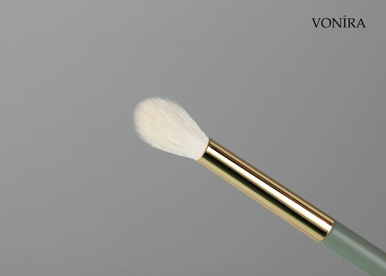Vonira Custom Wholesales Natural White Goat Hair Tapered Eye Blending Brush with Private Label Service