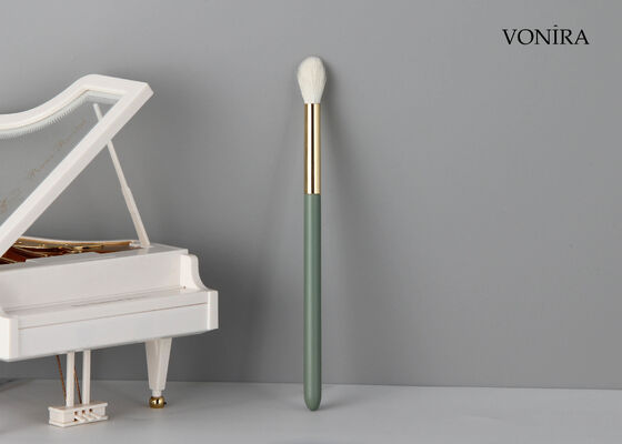 Vonira Custom Wholesales Natural White Goat Hair Tapered Eye Blending Brush with Private Label Service