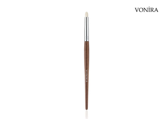 Vonira Custom Wholesale Natural White Goat Hair Brown Ebony Handle Makeup Eye Corner Brush