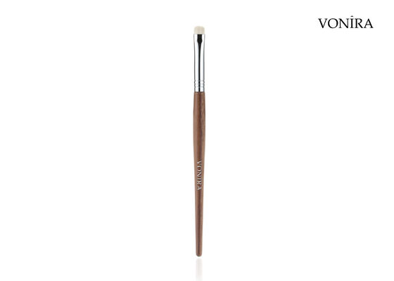Vonira Custom Wholesale Natural White Goat Hair Brown Ebony Handle Makeup Detail Eye Shader Brush
