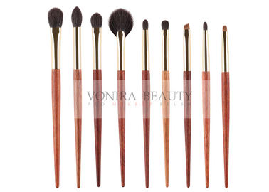 Goat Natural Hair Makeup Brushes Basic Daily Set With Special Luxury Ebony Handle