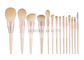 Rosy Gold Synthetic Hair Brush ISO9001 For Traveling Taking