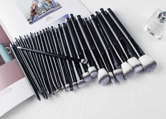 29 Piece Magnetic Stand Synthetic Fiber Makeup Brushes