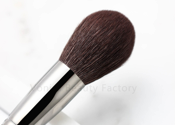 Makeup Academy Use Goat Hair Round Powder Makeup Brush OEM / ODM / OBM Support