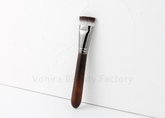 Vegan Synthetic Hair Flat Kabuki Foundation Brush 100% Handcrafted