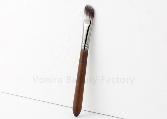 Vegan Synthetic Hair Angled Flat Foundation Brush Powder Brush For Artist Makeup