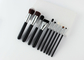 10 Pieces Basic Natural Synthetic Hair Makeup Brushes Set Collection With Wood Handle