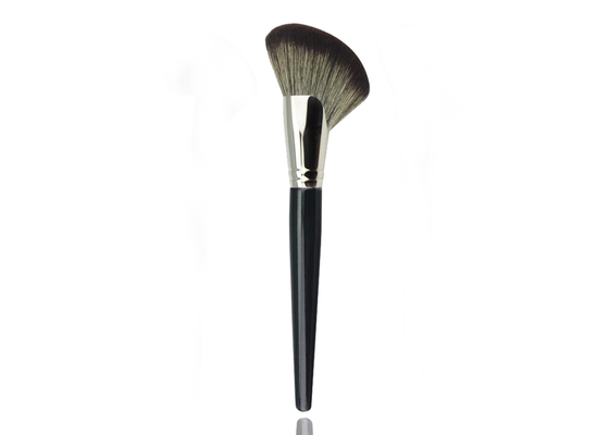 Custom Private Label Face Contour Powder Makeup Brushes Soft Synthetic Hair With Wood Handle