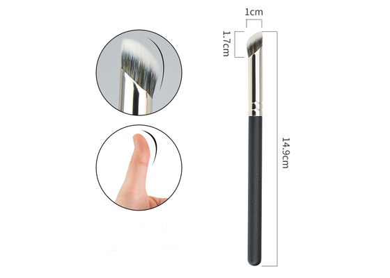 Wholesale Angled Finger Buffer Concealer Makeup Brushes With Synthetic Hair Customized Logo