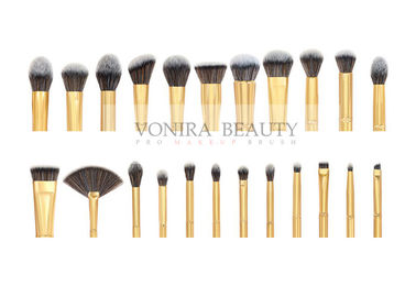 Private Label Cosmetic Brushes Eyeliner Eye Brow Foundation Powder Liquid Cream 23 Pieces