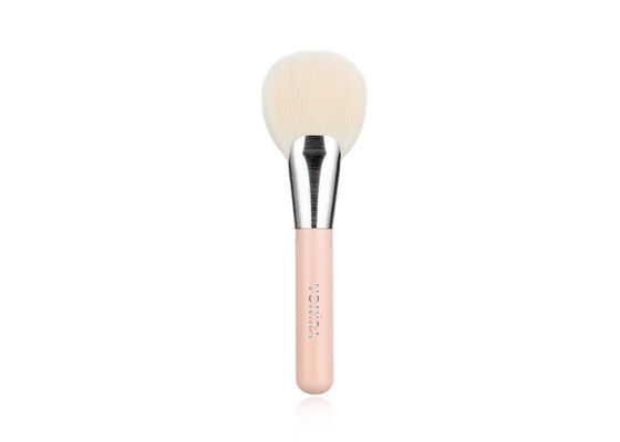 Vonira Beauty Luxury Fan Brush with Vegan Cruelty Free Taklon Synthetic Hair and Recyclable Birch Wooden Handle - Handcrafted Powder Bronzer Brush